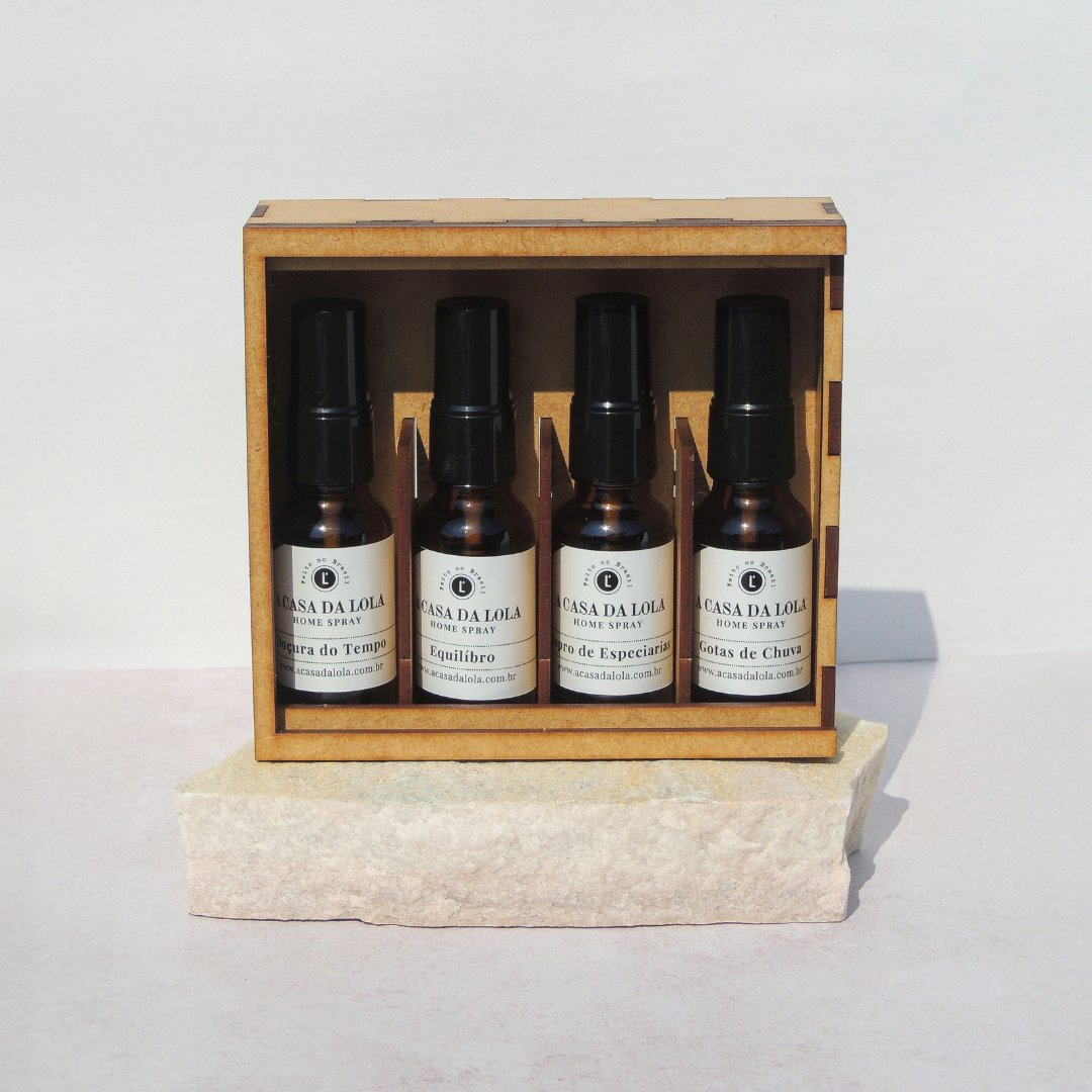 Kit 4 Aromas Mini Home Spray