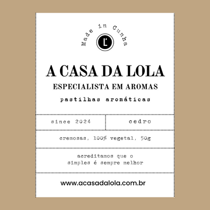 Pastilha Aromática - Cedro