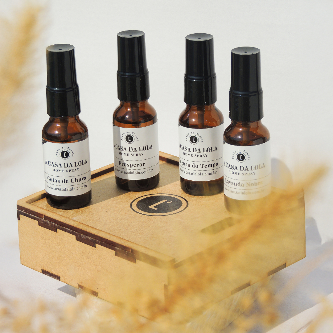 Kit 4 Aromas Mini Home Spray