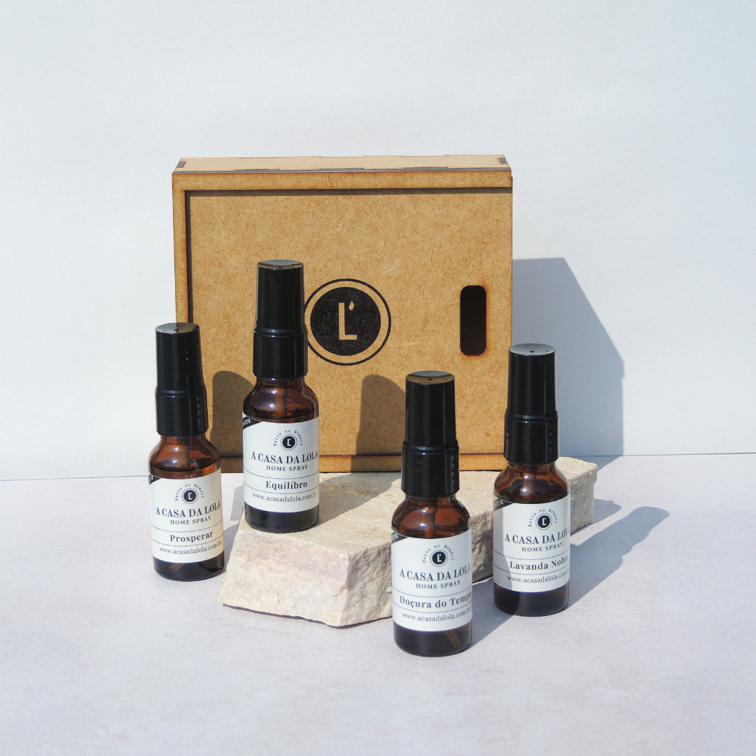 Kit 4 Aromas Mini Home Spray
